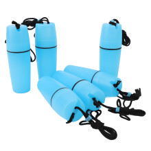 6 Stück Kayak-Behälter aus ABS, wasserdicht, tragbar, versiegelte Flasche, trockenes Dosen, mit Haken und Seil, geeignet fürs Tauchen, Schn