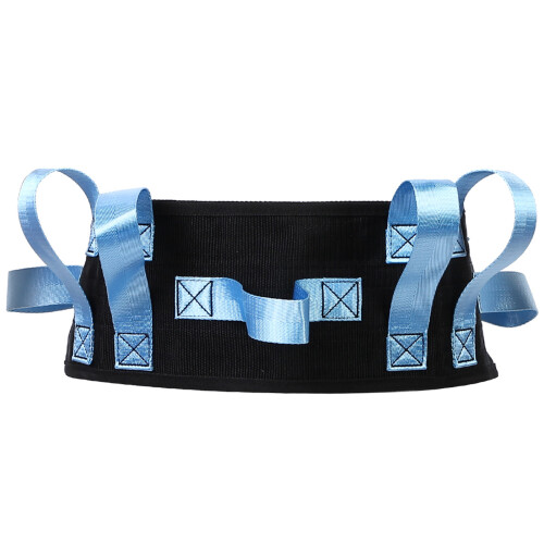 Durable Nylon Elderly Walking Assist Belt for Easy Patient Transfer - Blue 1