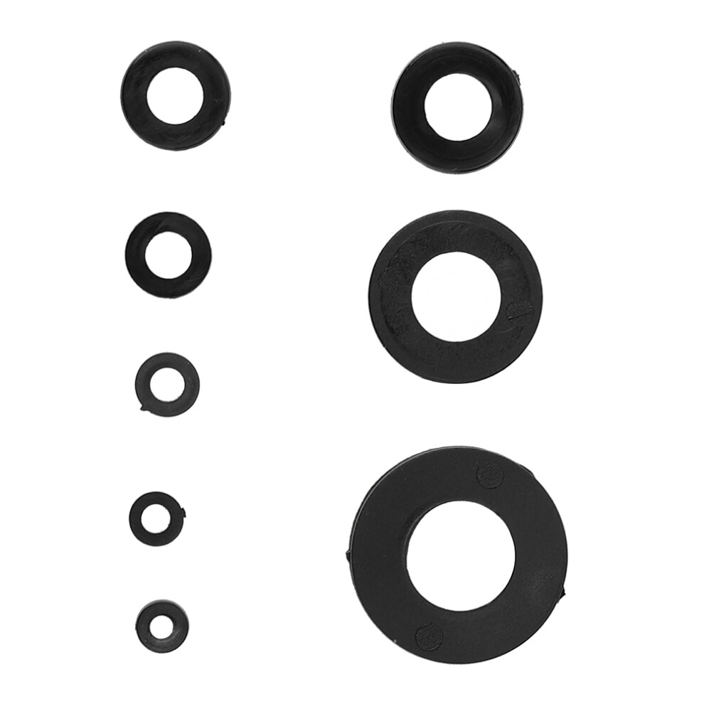 Black Nylon Washer Gasket Set 480Pcs Flat M2-M10 Hardware Supplies Kit 5001333853825