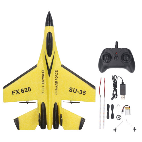 Planeador RC 150mAh 3.7V Espuma Amarilla Compacto 1