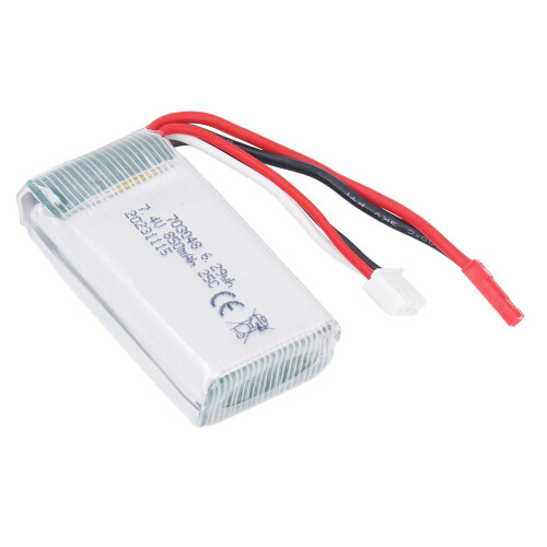 7.4V 850mAh Lithium Polymer Battery for RC Airplanes, Red Plug