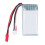 7.4V 850mAh Lithium Polymer Battery for RC Airplanes, Red Plug 12