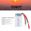 7.4V 850mAh Lithium Polymer Battery for RC Airplanes, Red Plug 3