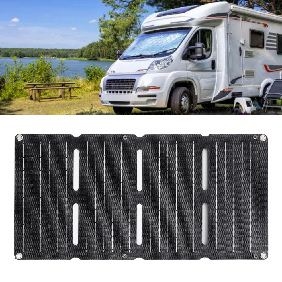 80W Solar Panel With Dual Usb Portable And Reliable For Outdoor Adventures 4911333859004