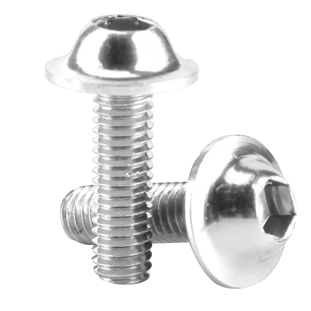 Universal Motorcycle Fairing Mount Kit 10 Silver Bolts Nut Washers Set 4401333860150