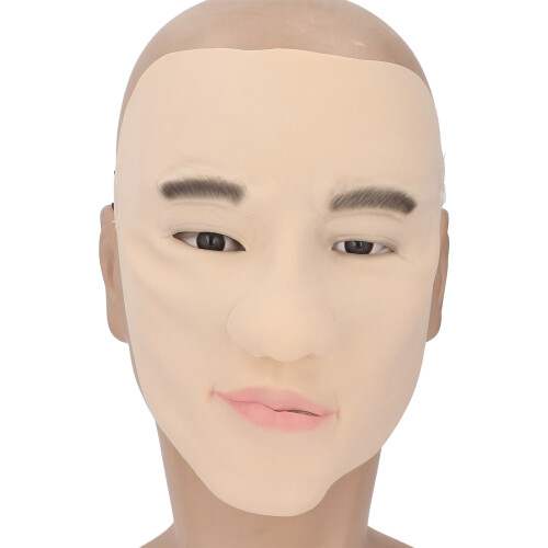 Latex-Halbgesichtsabdeckung weich-elastisch 52-66 cm 1