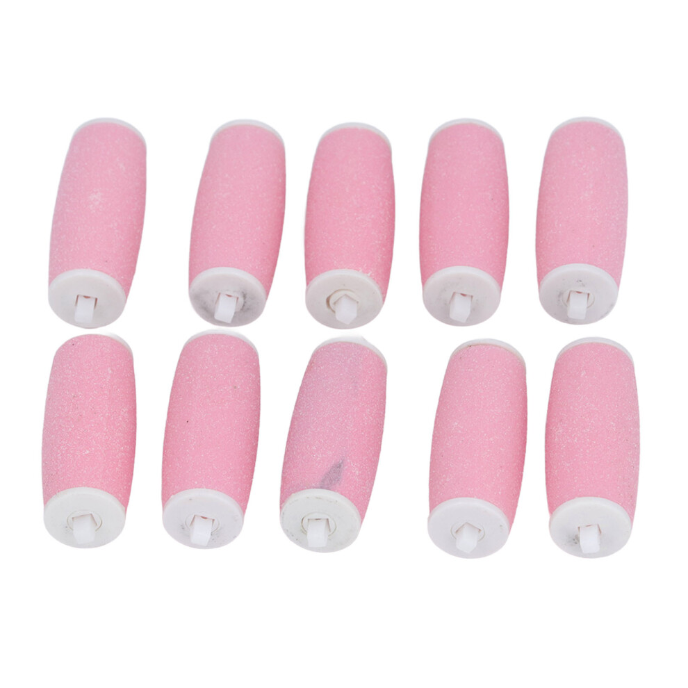 10pcs Replacement Roller Refills for Pedi Micro Abrasive Foot File Pink Color