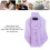 Bufanda de cuello calefactable USB morada 59x14cm 30/45/60m 7