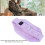 Bufanda de cuello calefactable USB morada 59x14cm 30/45/60m 5
