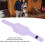 Bufanda de cuello calefactable USB morada 59x14cm 30/45/60m 3