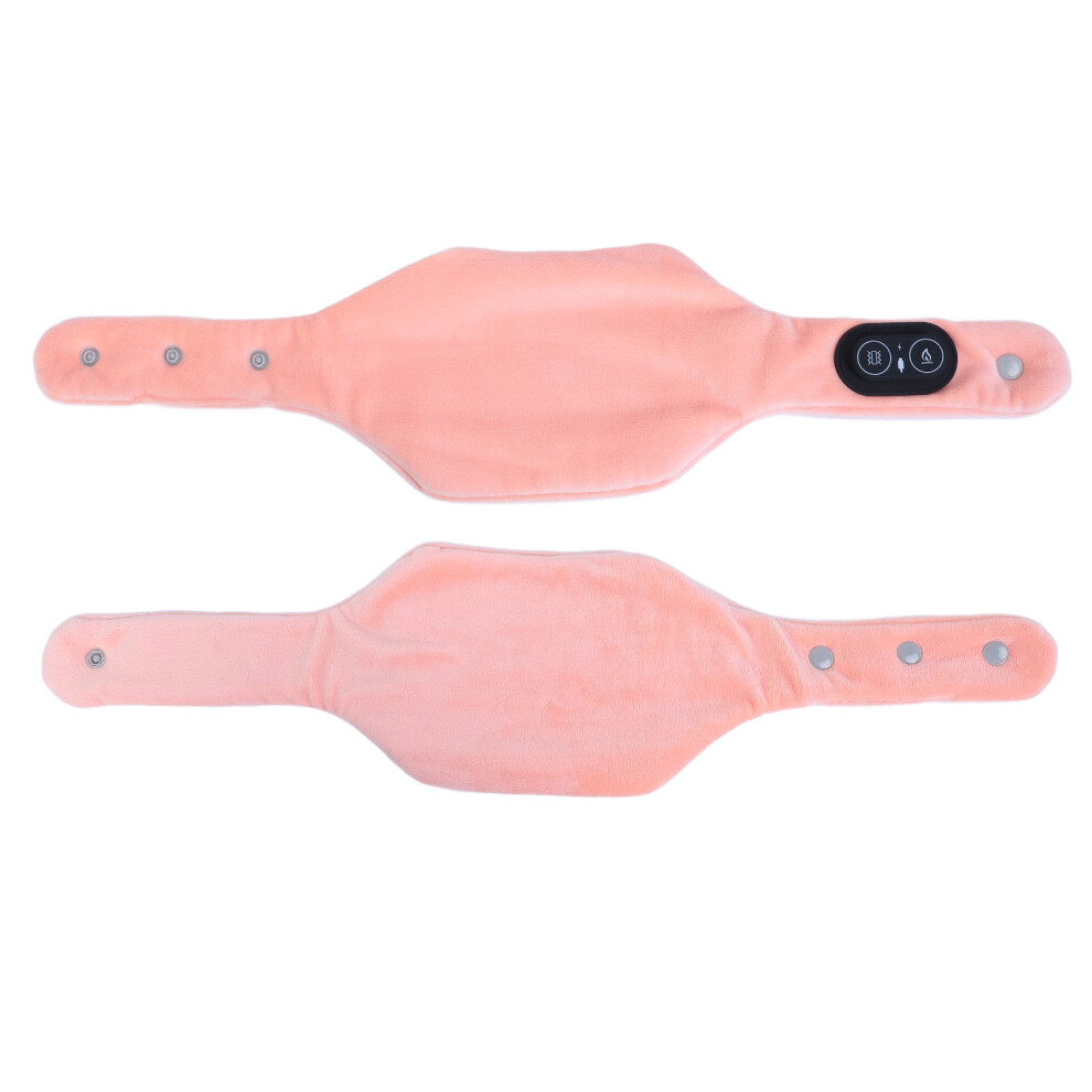 Orange Electric Heated Neck Wrap 3 Levels, Vibrating Massage, Velvet, Usb,