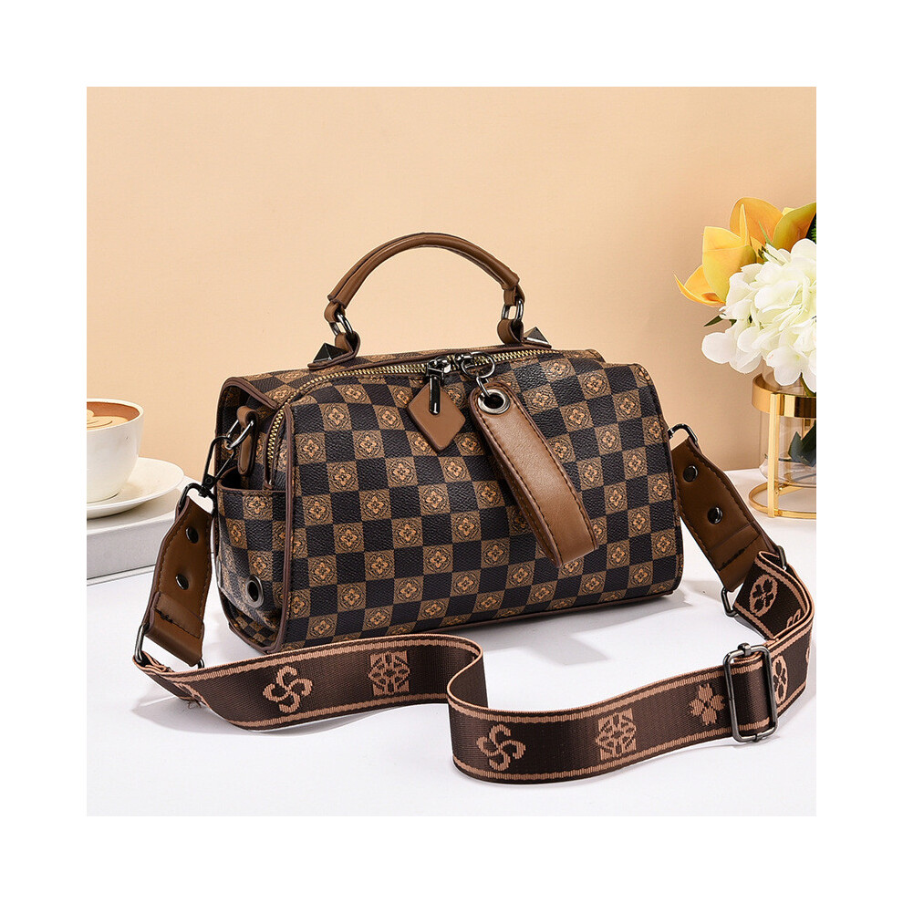 (Coffee) Vintage Luxurious Pillow Bag For Women Large Capacity Soft Pu Leather Shoulder Bag Perfect For Everyday Fashion With Trendy Look