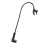 Supporto per asciugacapelli con morsetto, regolabile, nero 14