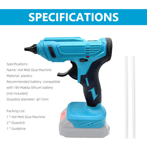 Cordless Electric Glue Extrusion Tool with 11mm Gluestick Applicator 2