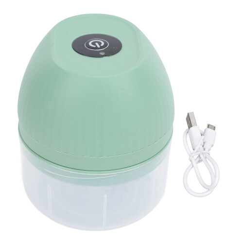 Mini hachoir à ail électrique de 250 ml, compact et vert 2
