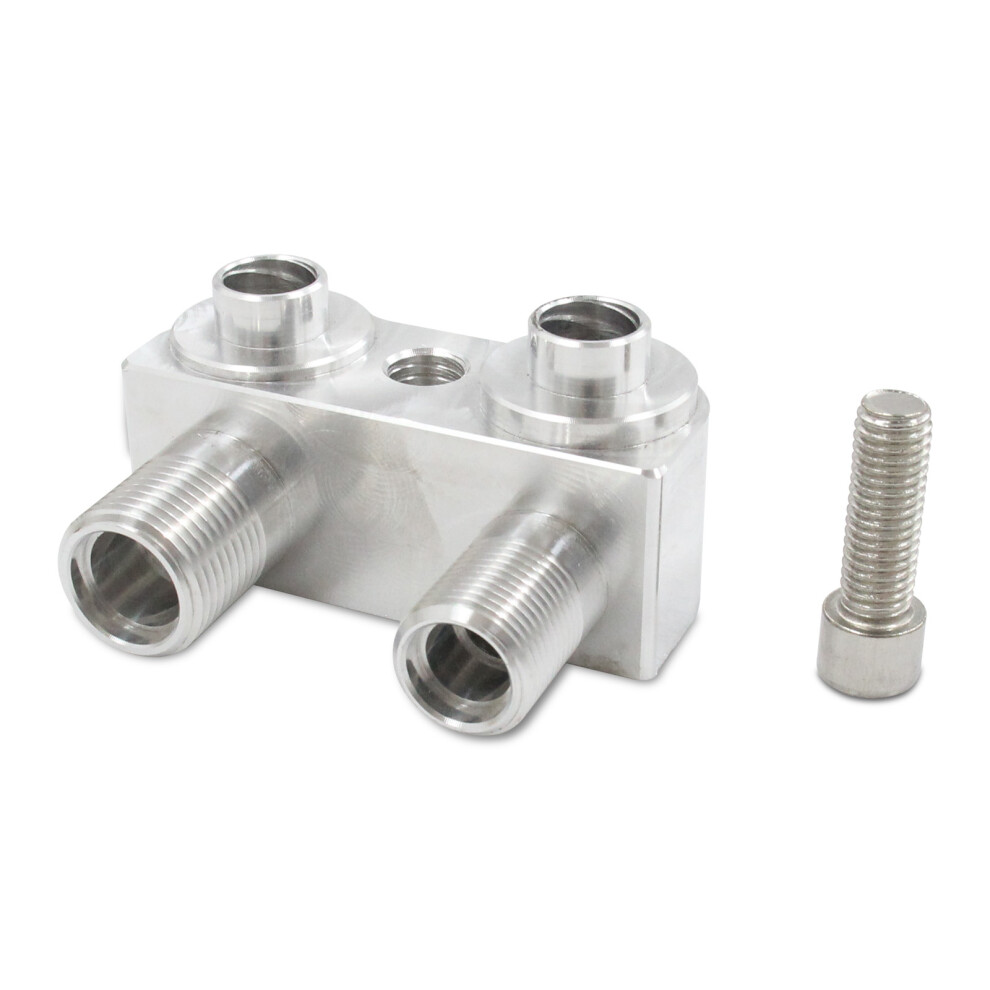 Aluminium Alloy Compressor Adapter For Lsx Ls1 A/C Silver 4931333873732