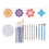 DIY Mandala Dotting Tool Set - 20pcs Brushes Stencils & Acrylic Tools 2