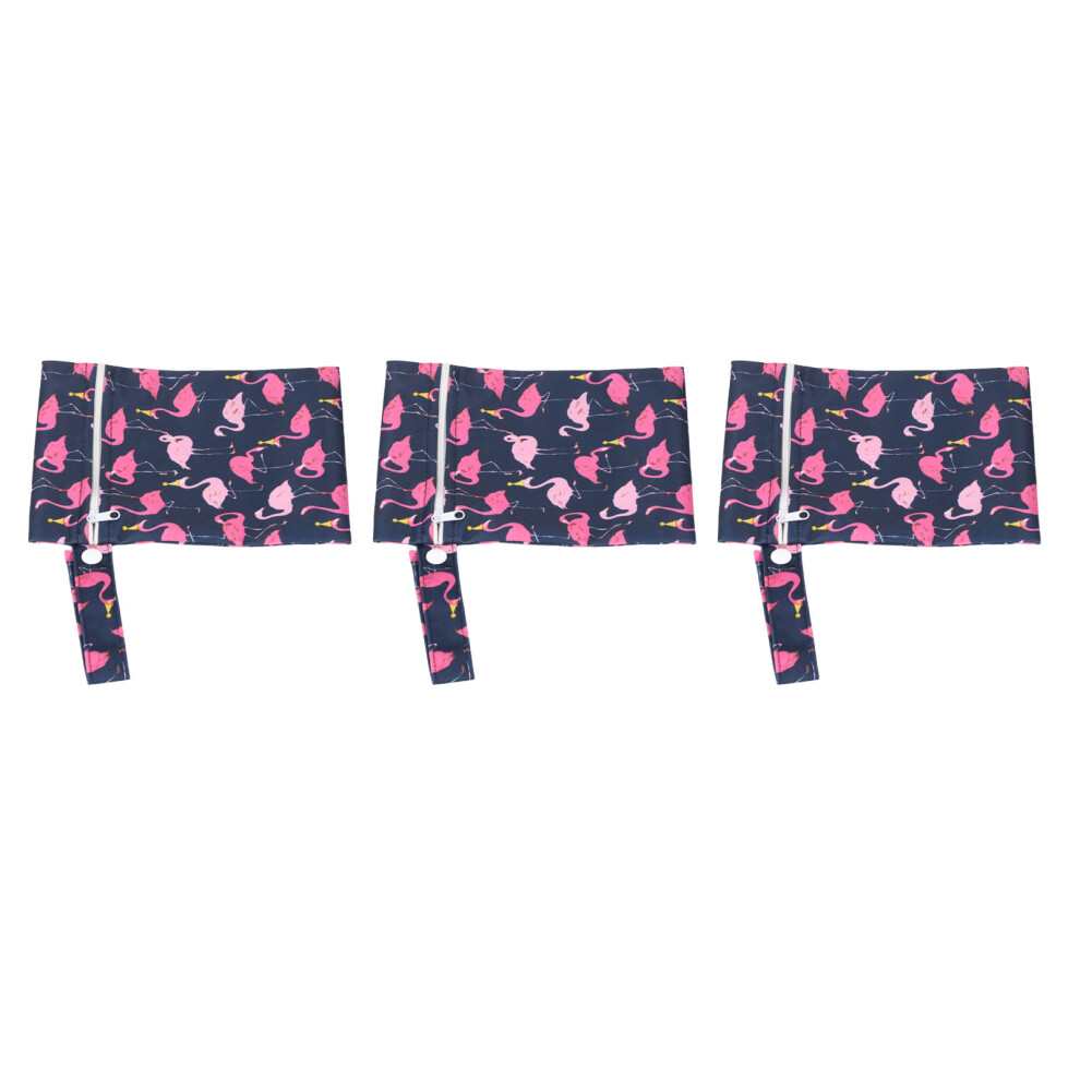 Compact 3pcs Water Resistant Wet Dry Diaper Bags with Hanging Strap