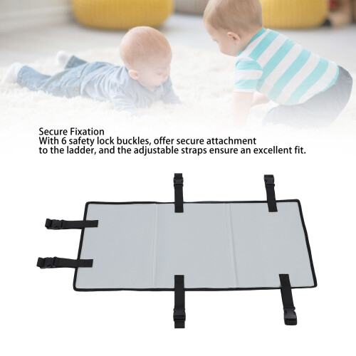 Protector acolchado plegable para escalera de litera 81 x 38 cm 2