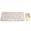 Wireless Keyboard Mouse Set 2.4G Ultra Thin Gold Compact Office 11