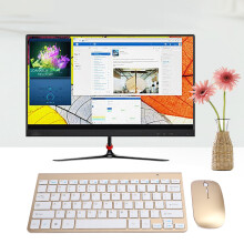 Wireless Keyboard Mouse Set 2.4G Ultra Thin Gold Compact Office