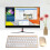 Wireless Keyboard Mouse Set 2.4G Ultra Thin Gold Compact Office 1