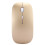 Wireless Keyboard Mouse Set 2.4G Ultra Thin Gold Compact Office 8