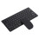 Wireless Keyboard Mouse Combo Ultra Thin Mute 2.4G Black Mini Home Office Setup 4