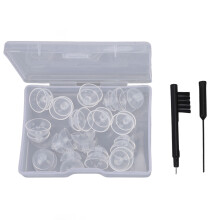 20 Stück Sound Aid Dome 12 mm / 0,47 Zoll Transparente Tipps