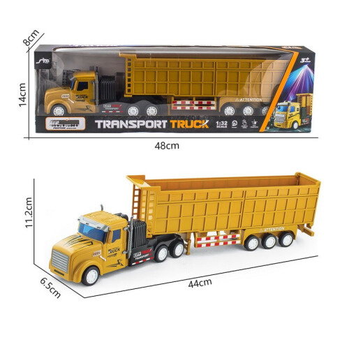 (StyleD) Double Trailer Decker Container Truck Engineering Vehicle ...