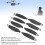 8 pièces E88 E58 hélices de drone 2,5 pouces à faible bruit 4