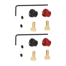 4 Stück RC-Batterie Heizkörper-Isolierungen Griffset Aluminium 4,0 mm Bananenstecker Griffe Halterung für Off-Road-Truck RC-Auto Reparatur
