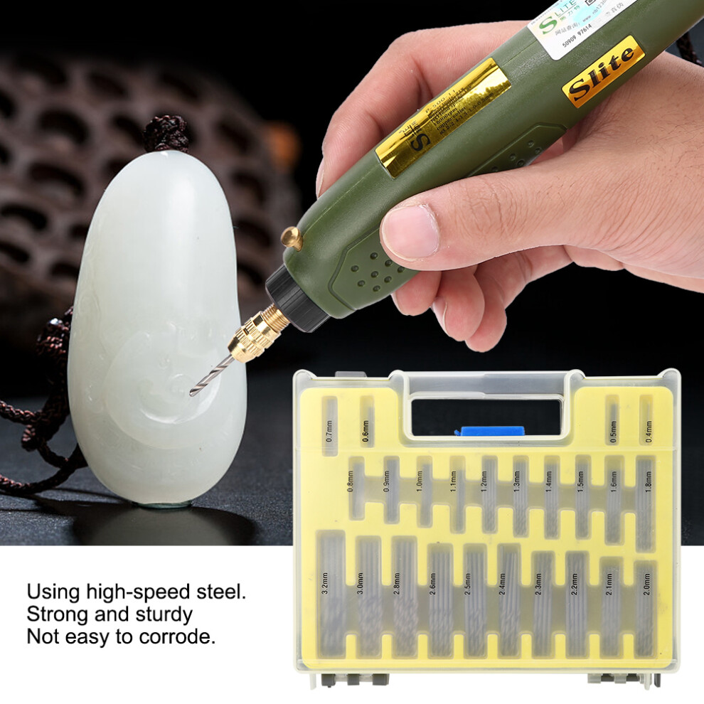 150Pcs High Speed Steel Spiral Drill Bits Set, 0.4-3.2Mm 3061333876523