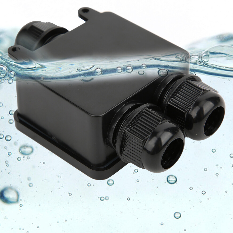 Waterproof Ip68 Black Plastic 3-Way Y Junction Terminal Box 3791333878578