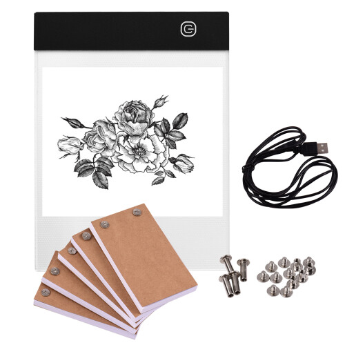 Animation Kit: LED Light Box 300 Flipbook Sheets USB & Adjustable Light 2