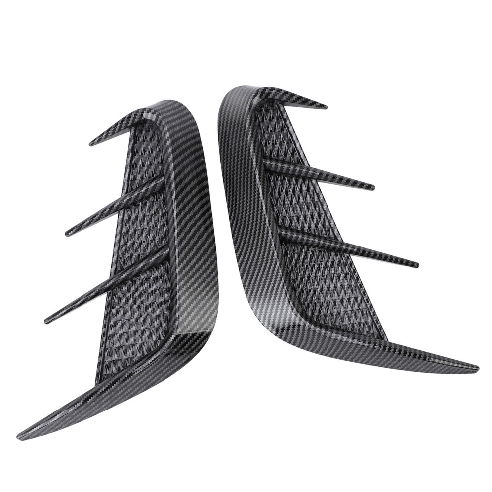 Universal Side Vent Trim Cover For 1 Series E90 E91 A3 A6 Benz W117 Carbon Style 9421333879797