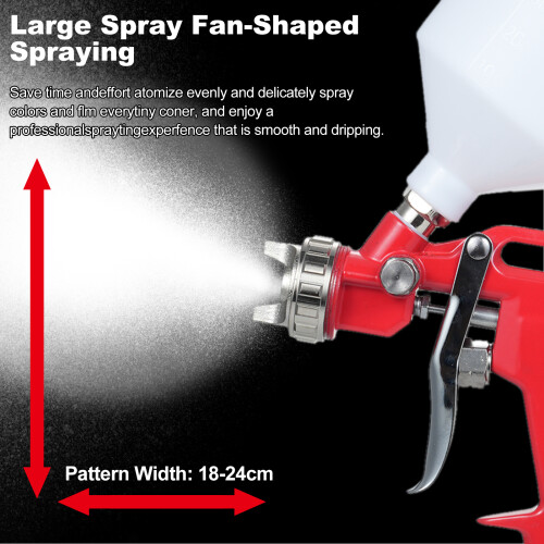 Kit aerografo mini, 600ml, 185x143x35mm, Metallo 1