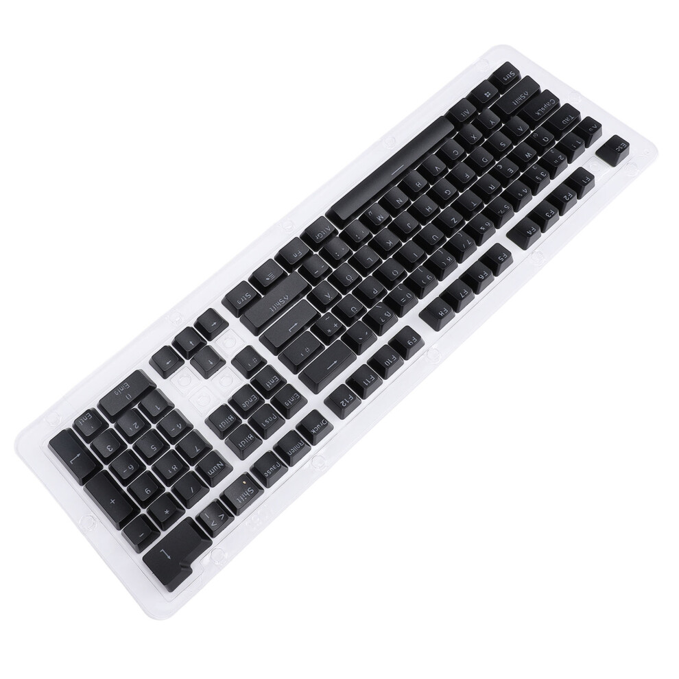 108-Key German Translucent Abs Keycaps For Mechanical Keyboard Black 8471333882090