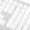 Capuchons de touches allemands, ABS blanc, 61-108 touches 7