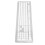 Capuchons de touches allemands, ABS blanc, 61-108 touches 16