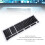 Capuchones de teclas árabes ABS negro 112 teclas 61-108 3