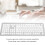 Capuchons de touches allemands, ABS blanc, 61-108 touches 3