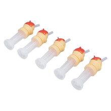 5 pezzi a forma di gatto, tappo rosso anti‑versamento, cannuccia da 133,5 cm