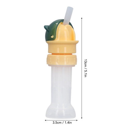 5 pièces capuchons de paille en silicone en forme de chat vert 13 x 3,5 cm 1