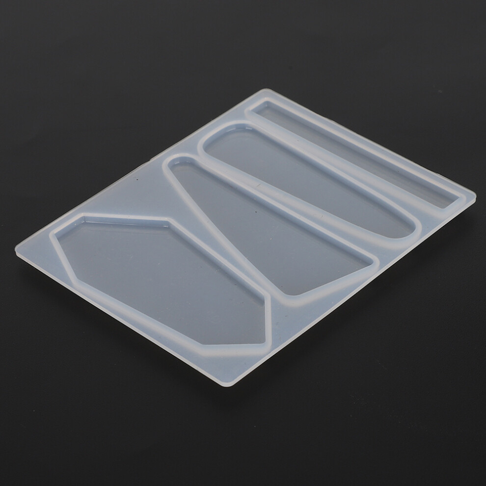 2Pcs Silicone Barrette Mold Set For Diy Epoxy Hairpins, Model B 7891333884282