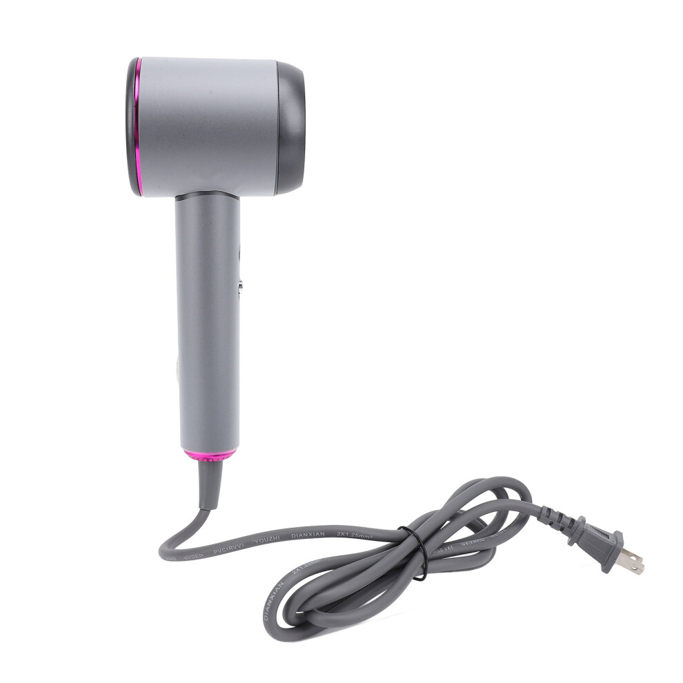 High Speed 1300W Portable Hair Dryer with 4 Modes, Dark Gray
