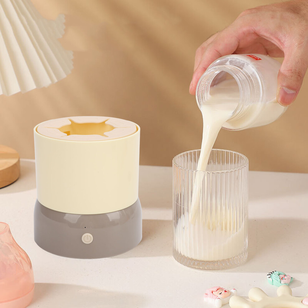 Baby Bottle Shaker USB Charging Electric Milk Mixer, Khaki, 1200mAh
