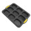 Molde para pan mini de silicona perforado, desmolde fácil 12