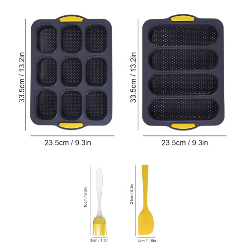 Molde para pan mini de silicona perforado, desmolde fácil 1