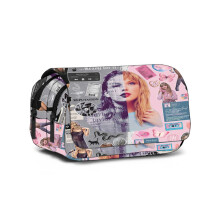 (Style 2) Taylor Themed Swift Pencil Bag With Spacious Storage For Classroom And Travel